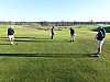2018-04-21 Sand Valley Golf Resort, hål 9, endast med driver, Jan Englund, Henrik Romanov, Mikael Melin, Anders Englund